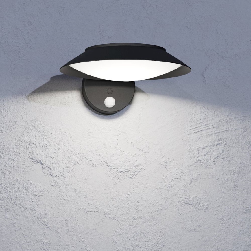Eglo - LED solcell väggbelysning med sensor LED/7W/3,7V IP44