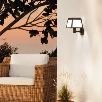 Eglo - LED solcellsvägglampa med sensor LED/7,5W/3,7V 2200 mAh IP44