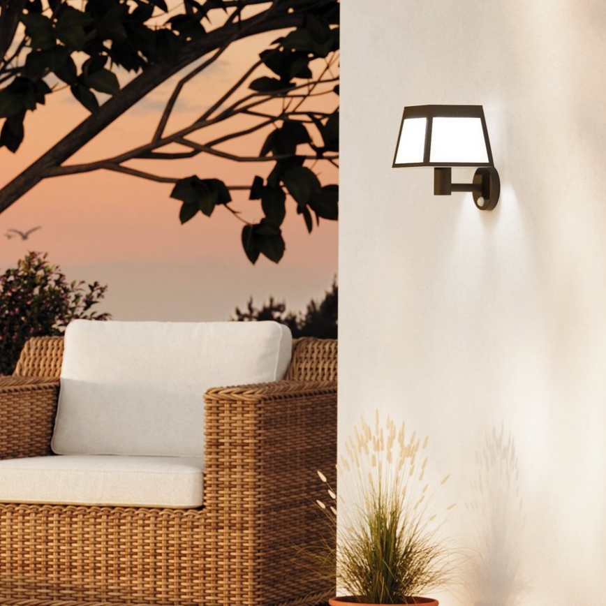 Eglo - LED solcellsvägglampa med sensor LED/7,5W/3,7V 2200 mAh IP44