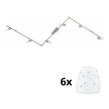 Eglo - LED Spotbelysning MY CHOICE 6xE14/4W/230V matt krom/vit