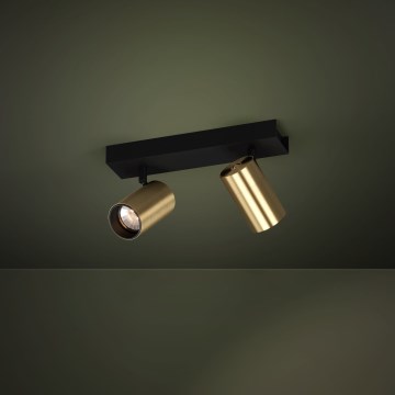 Eglo - LED spotlight 2xGU10/4,5W/230V 3000K svart/guld
