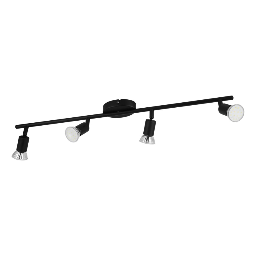 Eglo - LED spotlight 4xGU10/2,8W/230V 3000K svart