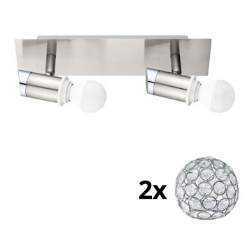 Eglo - LED spotlight MY CHOICE 2xE14/4W/230V matt krom