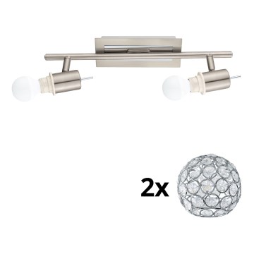 Eglo - LED spotlight MY CHOICE 2xE14/4W/230V matt krom