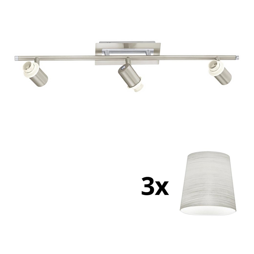Eglo - LED spotlight MY CHOICE 3xE14/40W/230V matt krom/grädde