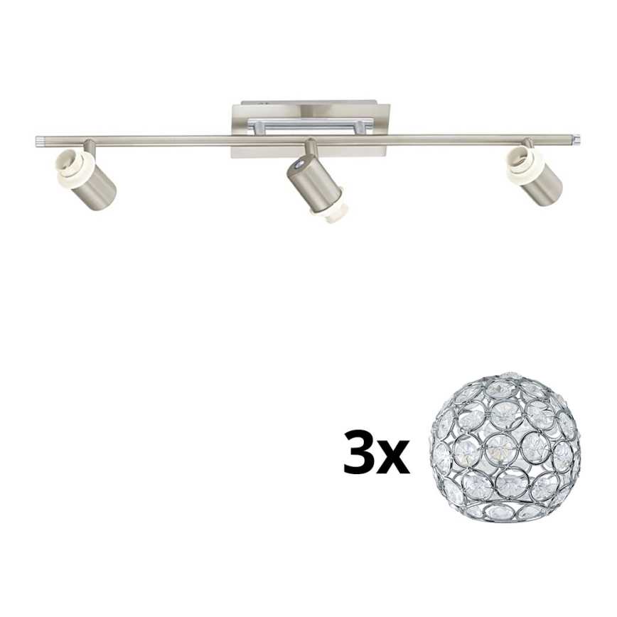 Eglo - LED spotlight MY CHOICE 3xE14/40W/230V matt krom