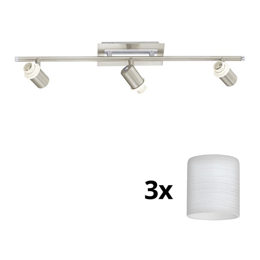 Eglo - LED spotlight MY CHOICE 3xE14/40W/230V matt krom/vit