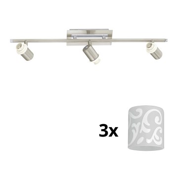 Eglo - LED spotlight MY CHOICE 3xE14/40W/230V matt krom/vit