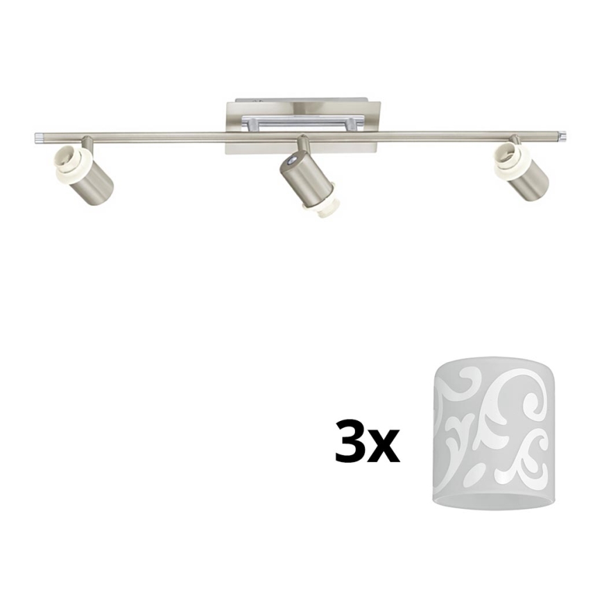 Eglo - LED spotlight MY CHOICE 3xE14/40W/230V matt krom/vit