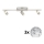 Eglo - LED spotlight MY CHOICE 3xE14/40W/230V matt krom/vit/svart