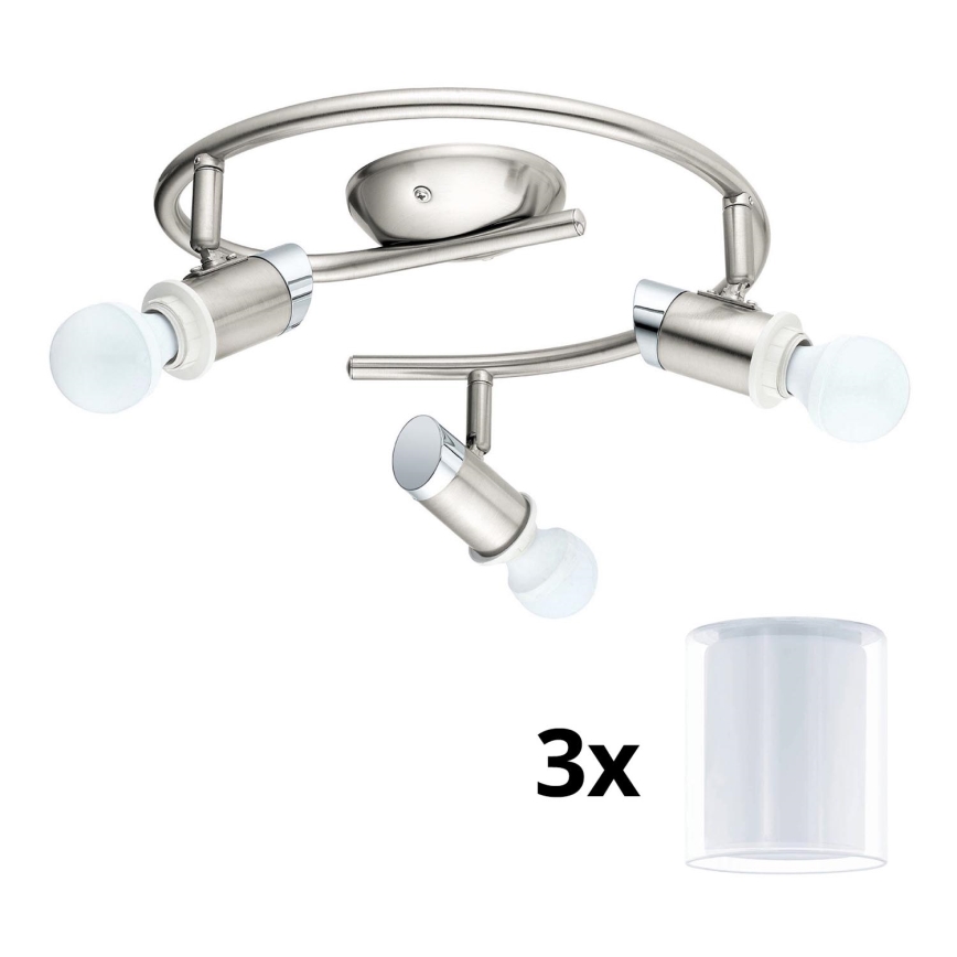 Eglo - LED spotlight MY CHOICE 3xE14/4W/230V  matt krom/vit
