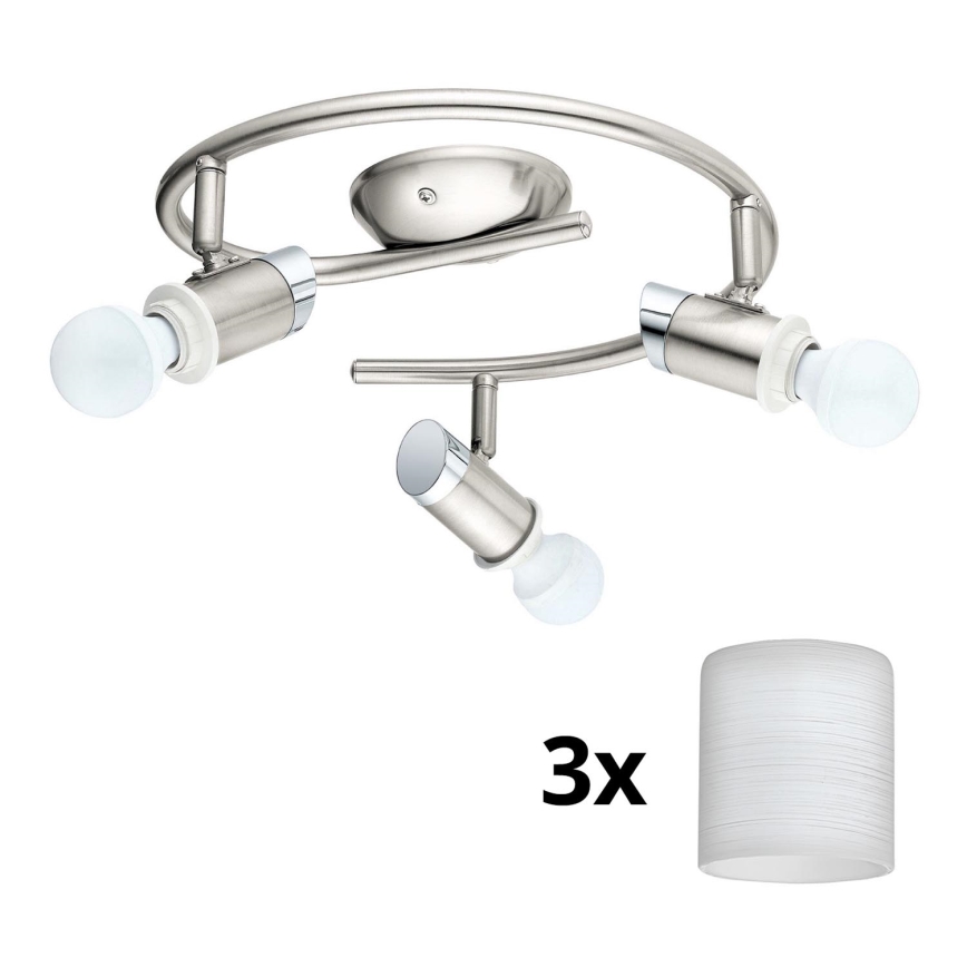 Eglo - LED spotlight MY CHOICE 3xE14/4W/230V  matt krom/vit