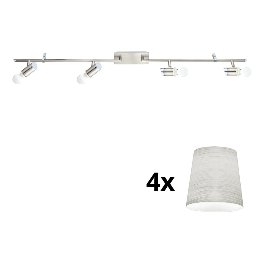Eglo - LED spotlight MY CHOICE 4xE14/4W/230V matt krom/grädde