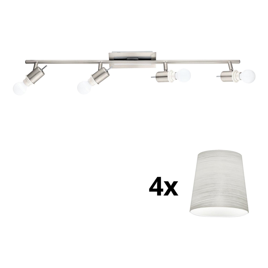 Eglo - LED spotlight MY CHOICE 4xE14/4W/230V matt krom/grädde