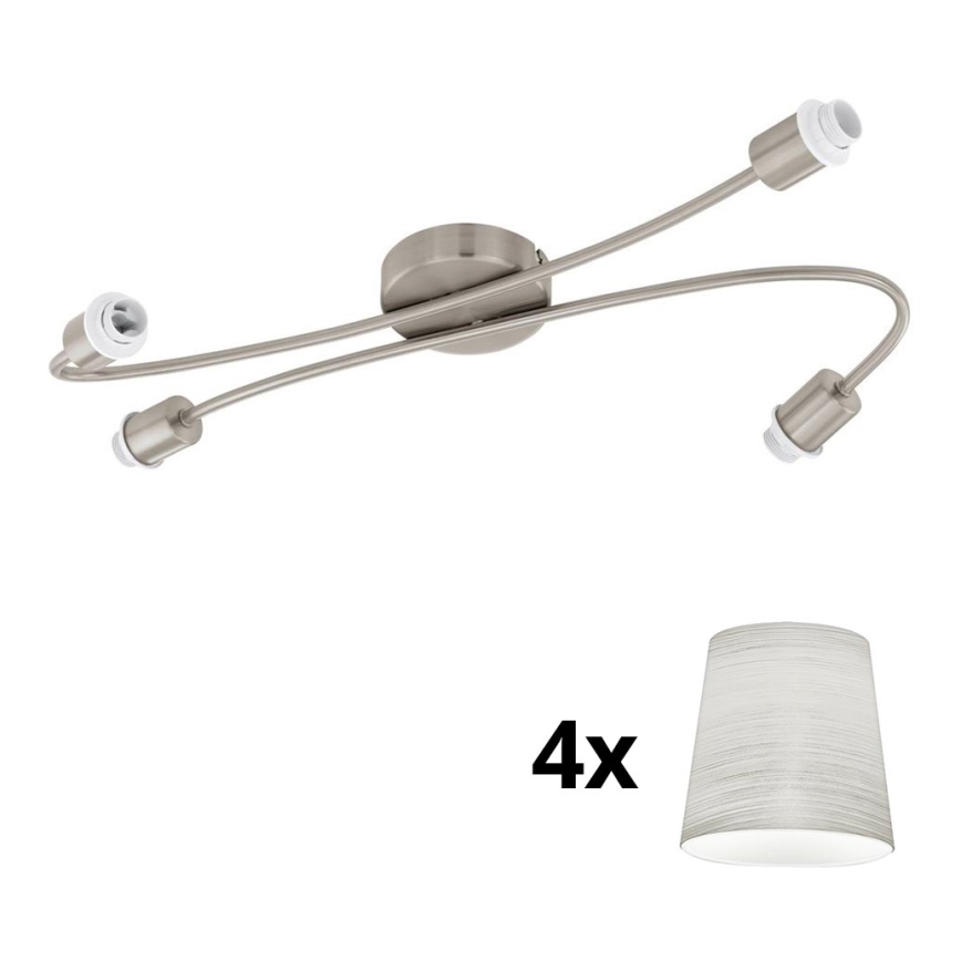 Eglo - LED spotlight MY CHOICE 4xE14/4W/230V matt krom/grädde
