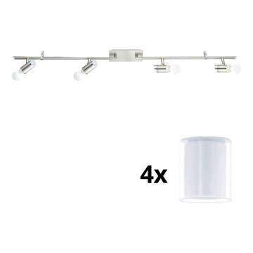 Eglo - LED spotlight MY CHOICE 4xE14/4W/230V matt krom/vit