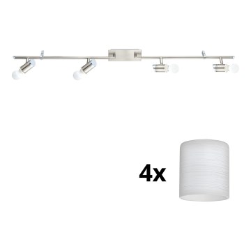 Eglo - LED spotlight MY CHOICE 4xE14/4W/230V  matt krom/vit