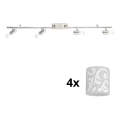 Eglo - LED spotlight MY CHOICE 4xE14/4W/230V matt krom/vit