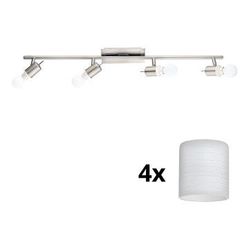 Eglo - LED spotlight MY CHOICE 4xE14/4W/230V matt krom/vit