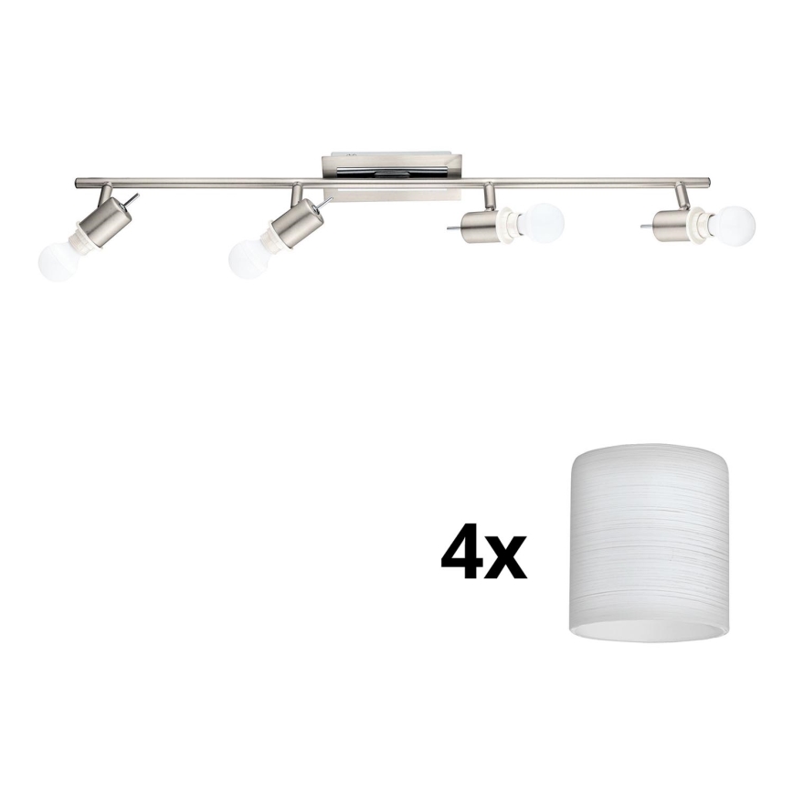 Eglo - LED spotlight MY CHOICE 4xE14/4W/230V matt krom/vit