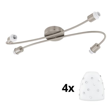 Eglo - LED spotlight MY CHOICE 4xE14/4W/230V matt krom/vit