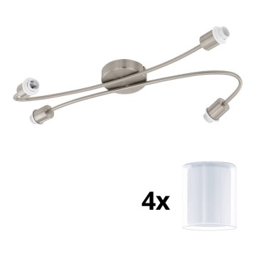 Eglo - LED spotlight MY CHOICE 4xE14/4W/230V matt krom/vit