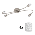 Eglo - LED spotlight MY CHOICE 4xE14/4W/230V matt krom/vit