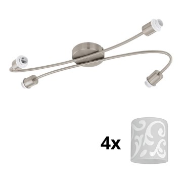Eglo - LED spotlight MY CHOICE 4xE14/4W/230V matt krom/vit