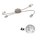 Eglo - LED spotlight MY CHOICE 4xE14/4W/230V matt krom/vit/svart
