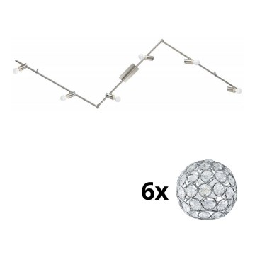 Eglo - LED spotlight MY CHOICE 6xE14/4W/230V matt krom