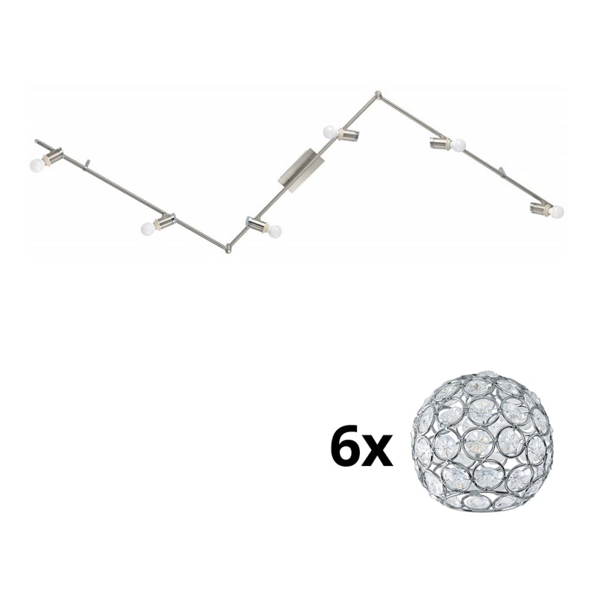 Eglo - LED spotlight MY CHOICE 6xE14/4W/230V matt krom