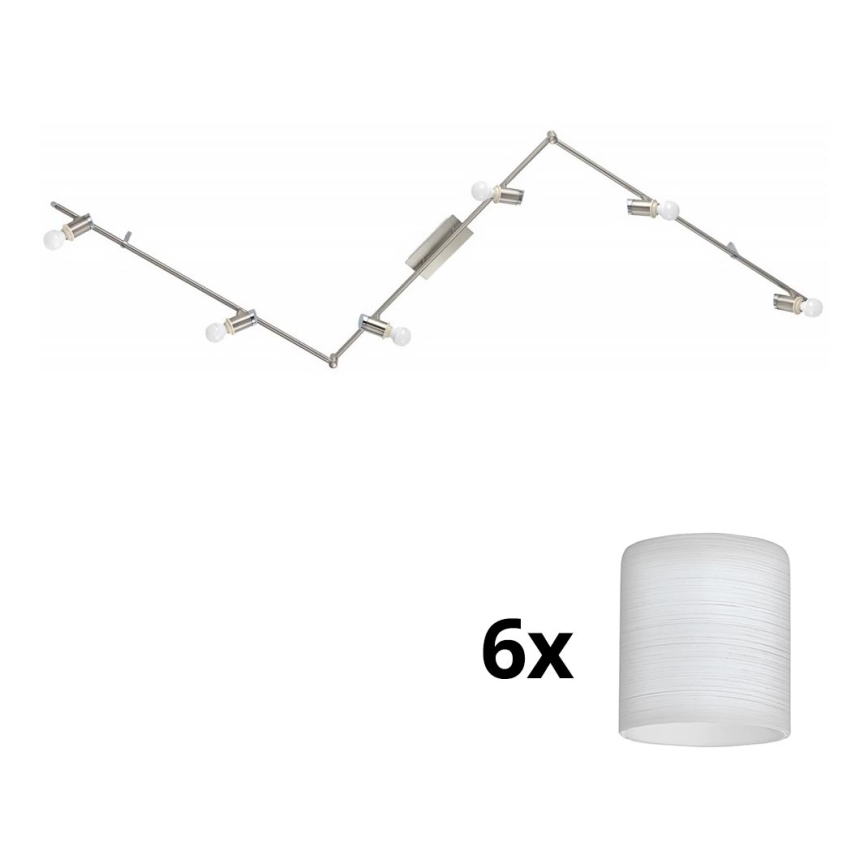 Eglo - LED spotlight MY CHOICE 6xE14/4W/230V matt krom/vit