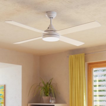 Eglo - LED takfläkt LED/20W/230V 3000/4000/5000K + fjärrkontroll vit