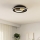 Eglo - LED taklampa 1xLED/14W/230V + 1xLED/8,5W diameter 38 cm svart/guld
