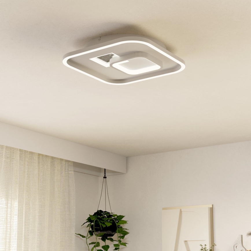 Eglo - LED taklampa 1xLED/16,2W/230V + 1xLED/9,2W 38x38 cm vit