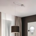 Eglo - LED Taklampa CALCENA 1xE27/60W/230V krom/brun