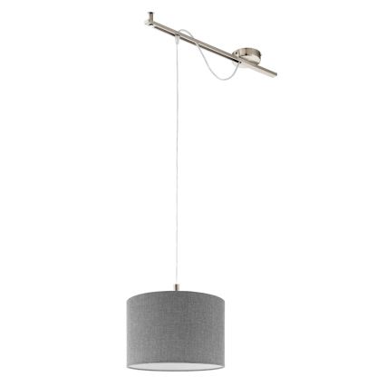 Eglo - LED Taklampa CALCENA 1xE27/60W/230V krom/grå