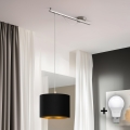 Eglo - LED Taklampa CALCENA 1xE27/60W/230V krom/svart