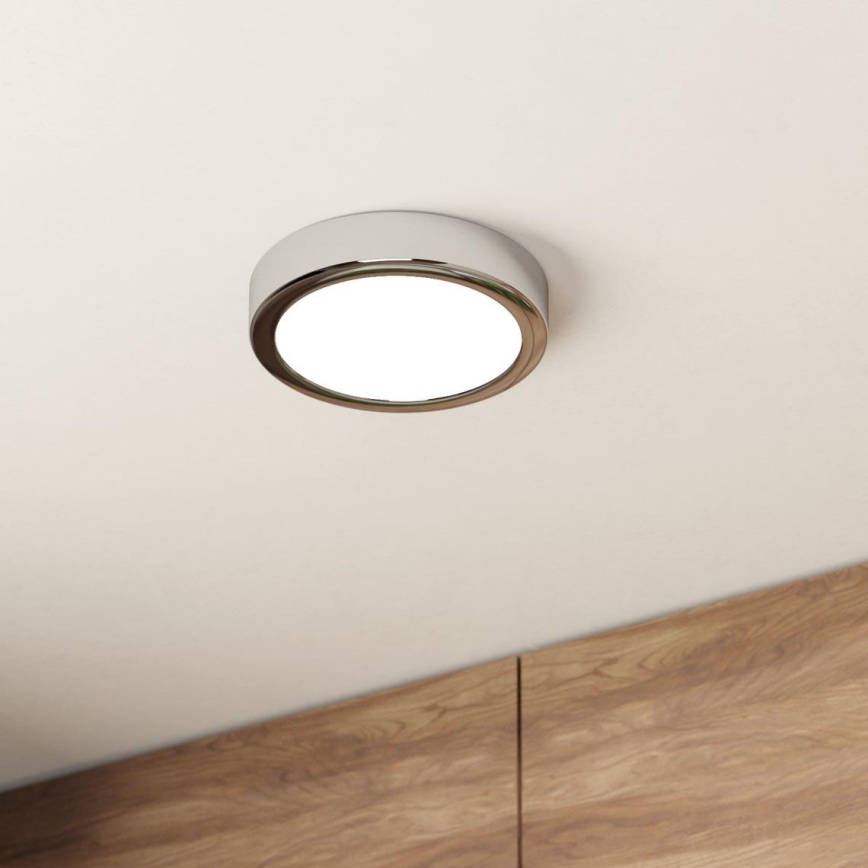 Eglo - LED taklampa för badrum LED/11W/230V IP44 skinande krom