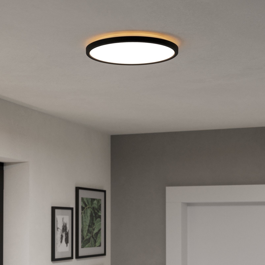Eglo - LED taklampa för badrum LED/13,9W/230V 2700/4000/6500K diameter 30 cm IP44 svart
