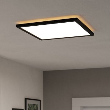 Eglo - LED taklampa för badrum LED/17,6W/230V 2700/4000/6500K 39x39 cm IP44 svart