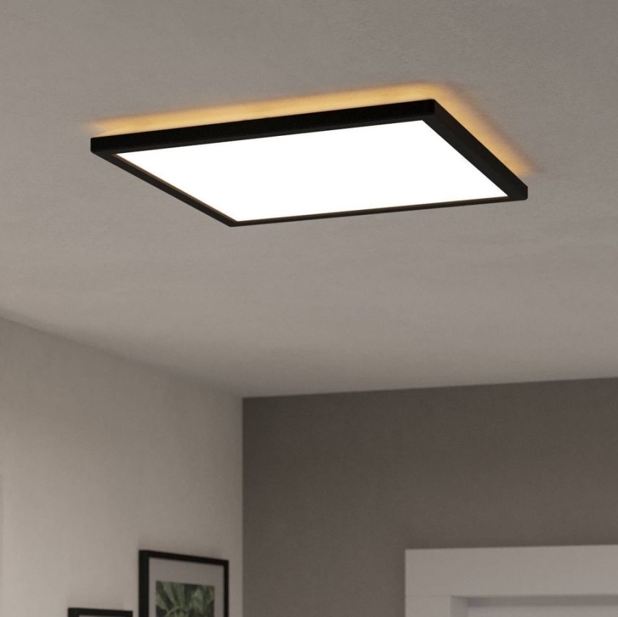 Eglo - LED taklampa för badrum LED/17,6W/230V 2700/4000/6500K 39x39 cm IP44 svart