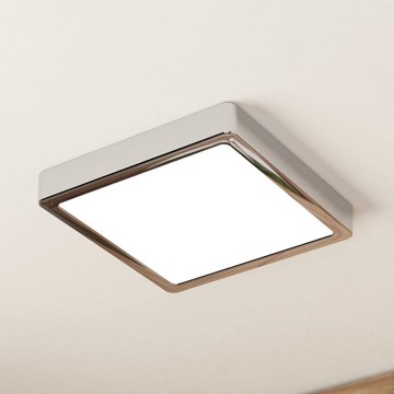 Eglo - LED taklampa för badrum LED/17W/230V IP44 skinande krom