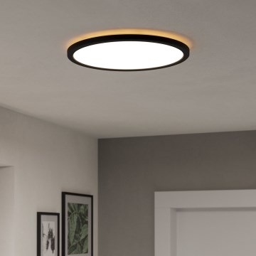Eglo - LED taklampa för badrum LED/18,5W/230V 2700K/4000K/6500K diameter 38,9 cm IP44 svart