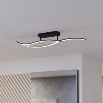 Eglo - LED taklampa LED/12W/230V 4000K svart