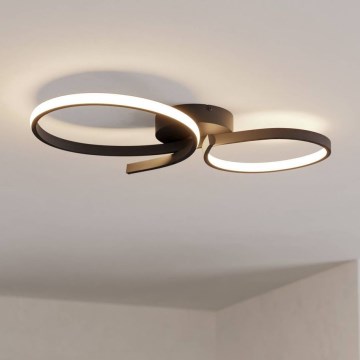 Eglo - LED taklampa LED/21W/230V 3000K svart