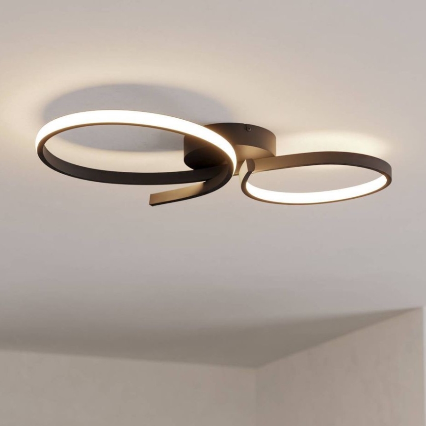 Eglo - LED taklampa LED/21W/230V 3000K svart