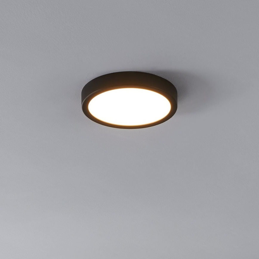 Eglo - LED taklampa med sensor LED/17W/230V 3000K svart