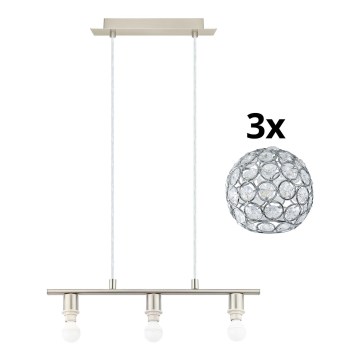 Eglo - LED Taklampa MY CHOICE 3xE14/4W/230V matt krom