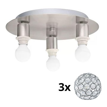 Eglo - LED taklampa MY CHOICE 3xE14/4W/230V matt krom